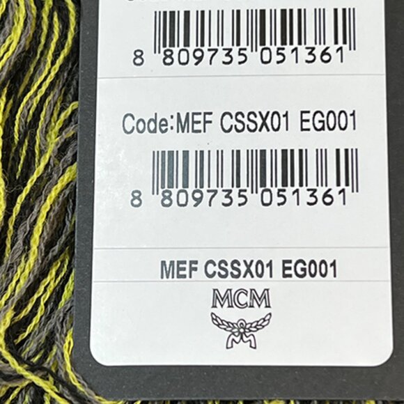 MCM Après-Ski Logo Merino Wool Scarf - NWT - Picture 5 of 8